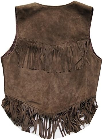 Cowboy Weste Kinder Mit Fransen | Western Weste Für Karneval & Halloween