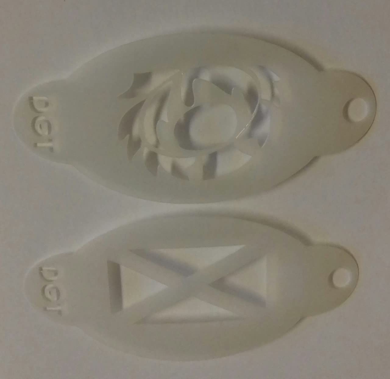 Scottish Cross & Thistle face painting stencils reusable many times Scotland football Euros