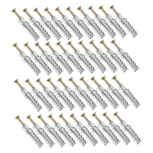 ARTIBETTER Explosion Nut Wall Anchors 50 Pieces Heavy Duty Drywall Anchors for Drywall Plaster Concrete Cavity Walls Bathrooms Kitchens Random Color
