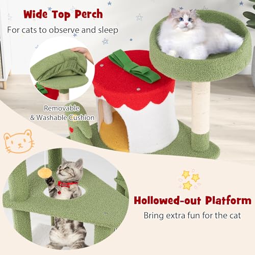 Rascador para gatos navideño de 61 pulgadas miniatura 7