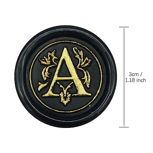 Sceaux de cire artisanaux initiale E bronze pour sceller vos plus beaux messages - 3
