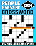 2024 People Magazine Crossword Puzzles Book Large Print: 80 Large Print Puzzles for Adults with Solutions, (Test Your Brain Power)