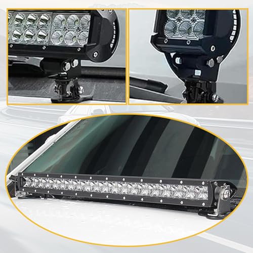 ijuicy 2 PCS Soportes LED para Barra de Luz, Ajustables miniatura 4