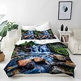 ANHOPE Juego de ropa de cama de 3 piezas, juego de funda nórdica para todo el año