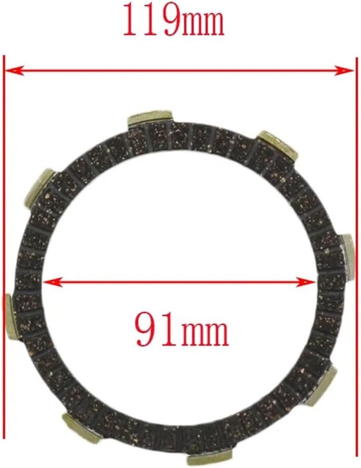 5pcs Motorcycle Clutch Disc Plates For CG125 GN125H HJ125 CGL125 FT125 125cc Embrague