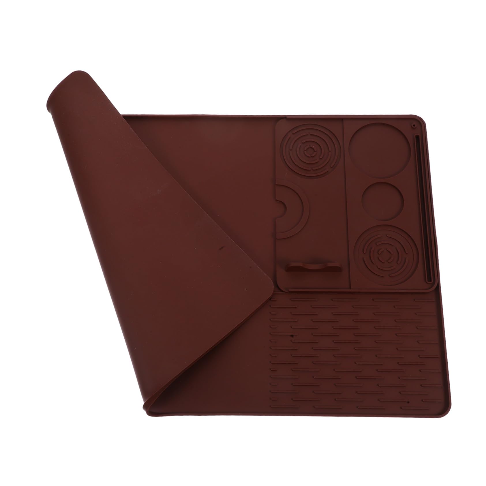 Tapete de silicona para café y rincón de barismo ordenado en tu cocina