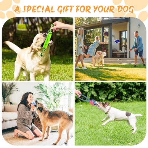 Jouet pour Chiens 20 Jouets Balles pour Chien,houets pour Chiens Jouet de Corde à Mâcher, Durables Indestructible à Mâcher Corde de Dentition pour Petit Moyen Chien Nettoyage de Dents – Image 6