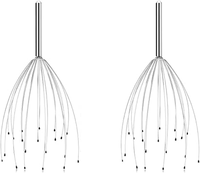 Fingers Head Massager Scalp Scratcher, Hair Stimulation and Body Stress Relax, Hair Claw Scalp Scratcher for Deep Relaxation 2PCS