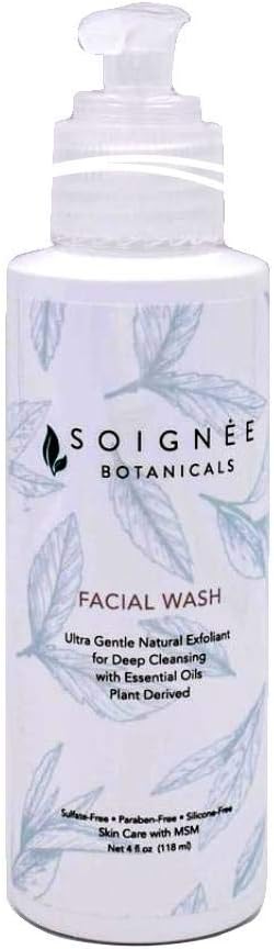 Soignee Botanical Facial Wash with MSM, 4 fl oz