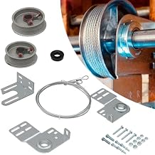 Garage Door Torsion Spring Kit, Including Cables, Mounting Brackets, Hardware Kits and Cable Reels Fits for 7Ft Tall Garage Door