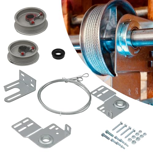 RDUIGT Garage Door Torsion Spring Kit, Including Cables, Mounting Brackets,