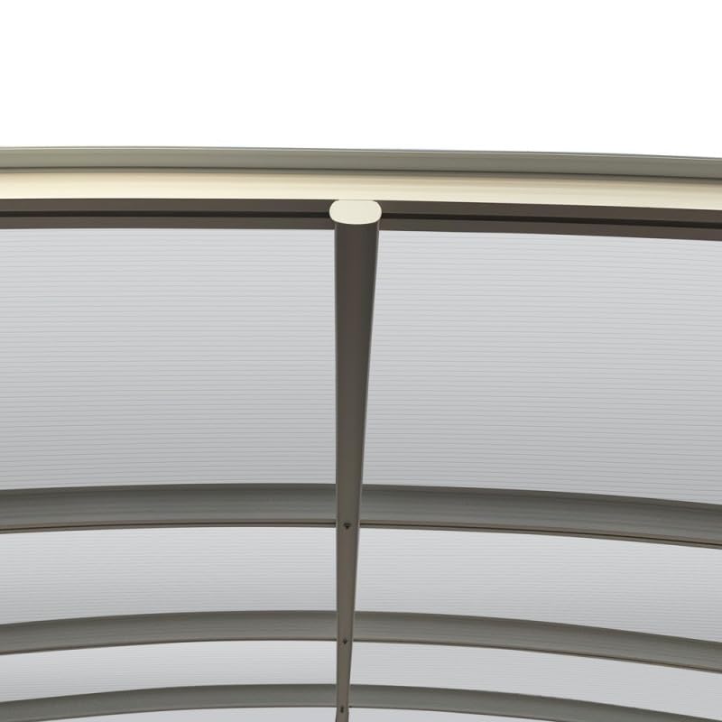 Carport Autoportant en Aluminium Blanc et Polycarbonate 6mm 13m² | Protection Véhicule avec Kit d'ancrage | 4 Poteaux Robustes, Gouttières, Anti-UV