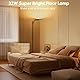 GOOSKI LED Stehlampe Wohnzimmer, 32W Deckenfluter LED mit Fernbedienung, 2700K-6500K Stufenloses Dimmen, Moderne Leselampe Stehleuchte für Wohnzimmer Schlafzimmer Büro, Schwarz