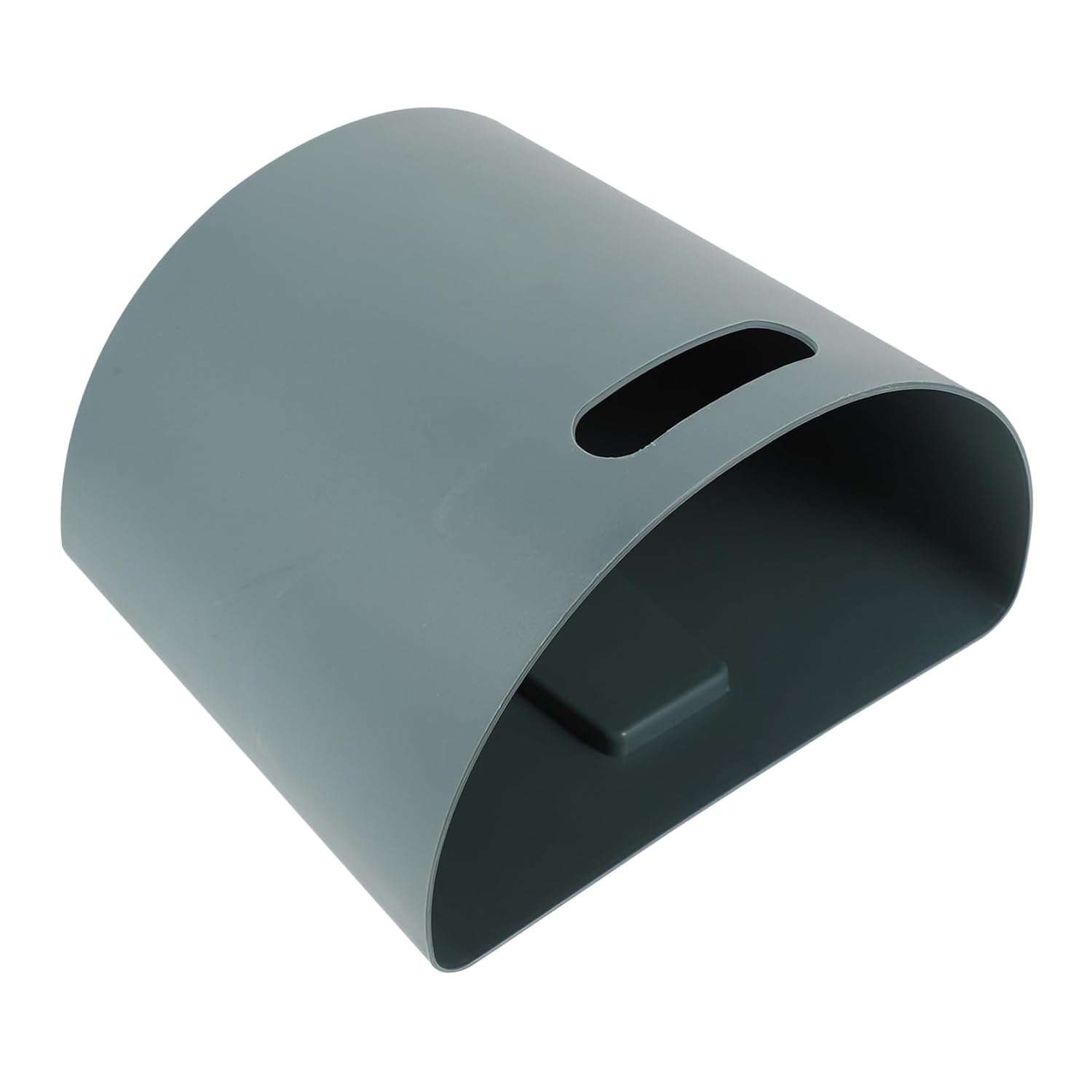 1pc Wall-Mounted Simple Kitchen Trash Can Compact Rubbish Holder for Home Half Waste Bin Creative Design Green for Small Spaces