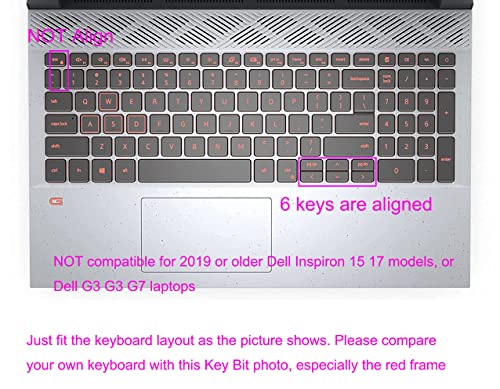Protector de Teclado Compatible con Dell Inspiron 15 3000 3501 3502 3505 miniatura 2