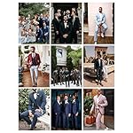 WEEN CHARM Men's Suits Slim Fit,3 Piece Suit for Men,2 Button Blazer Jacket Vest Pants with Tie,Men Tuxedo Suit Set - Image 5