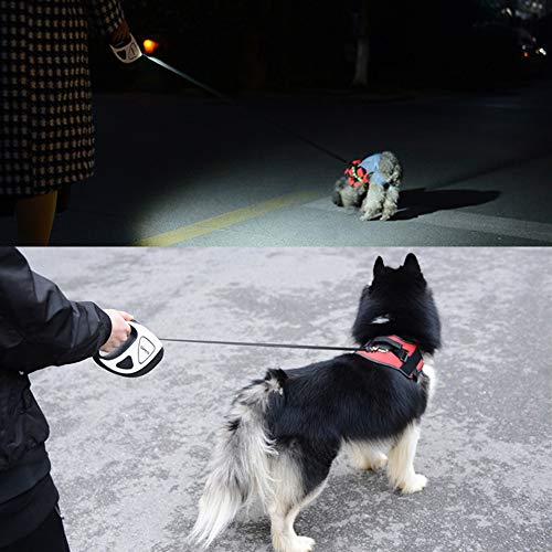 Zacytn Corda de tração para animais de estimação, com lanterna noturna, cabo de tração de 360°, sem