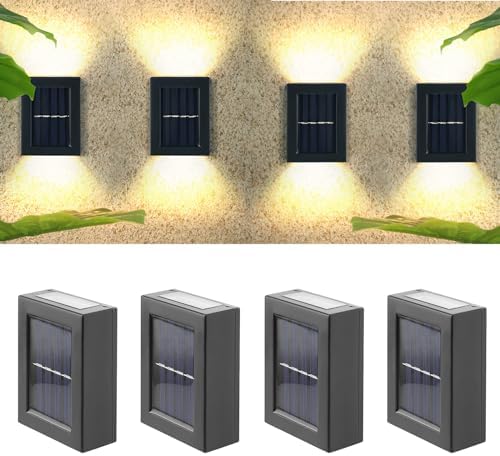 Solar Wandleuchten Außen - IP65 Wasserdicht Für Garten & Terrasse