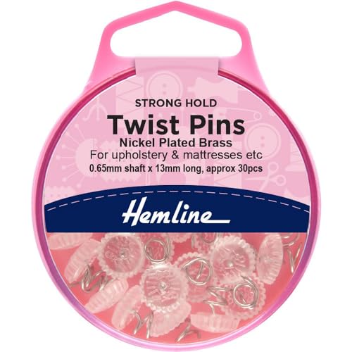 Hemline 13mm Upholstery Twist Pins - 30pcs H710
