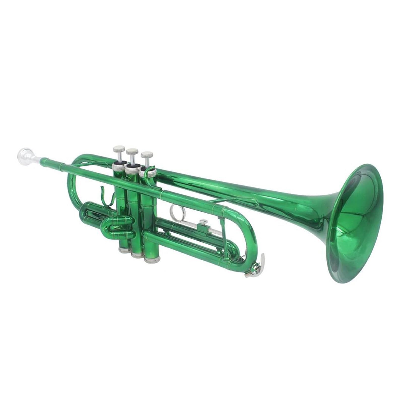 trąbka instrument Zielona Trąbka Bb Płaski Profesjonalny Mosiężny Instrument Muzyczny Wykwintne Trwałe Akcesoria Do Ustników Trompete