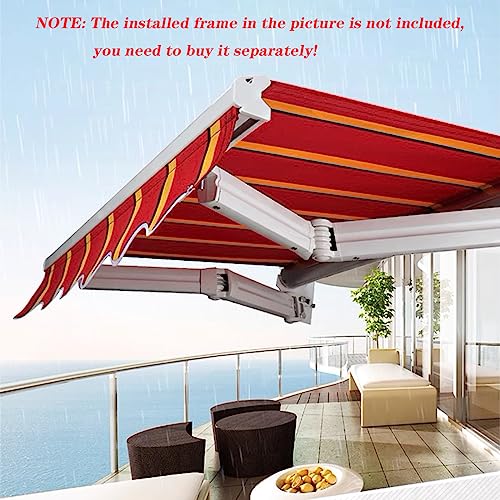 Housse d'ombrage de rechange auvent terrasse imperméable polyester - 3