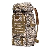 IMPERMÉABILITÉ - Ce sac de randonnée est fabriqué en nylon haute densité. Il possède d'excellentes propriétés hydrofuges qui peuvent agir comme une feuille de lotus pour empêcher l'eau de pluie de pénétrer dans le sac. Il vous permet de ne pas craindre les jours de pluie lors de vos randonnées, de vos aventures, de votre camping et de vos voyages.