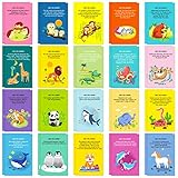 40 Pack Animal Fun Fact Postcards for Kids 4” x 6” Animal Greeting Cards Animal Knowledge Cards Animal Thank Note Cards Funny Cards Pack for Students, Friends and more