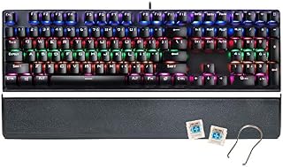 RGB Mechanical Gaming Keyboard,CHONCHOW Full-Sized Mechanical Computer Keyboard USB Wired Blue Switches