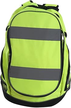 Hi Vis Viz Backpack - High Visibility Reflective Safety Rucksack, Lightweight Reflectives Stripe Strap | Outdoor Travel Backpacking Solution For Sport Utility Pack Cycling Hiking