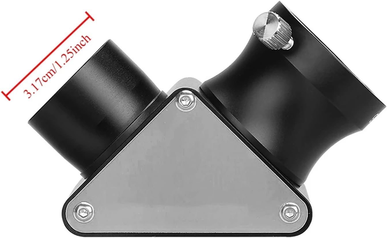 Telescope Accessories， Full Metal Telescope 1.25'' 90 Degree Mirror Diagonal,for Zenith Mirror