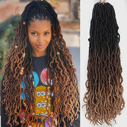 Ombre Faux Locs Crochet Hair Soft Locs 30 Inch 7...