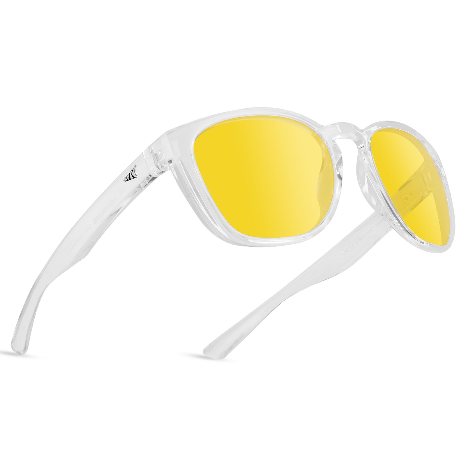 KastKing IllumiLens Night Vision Glasses, Polarized Night Driving Glasses for Men Women, Reduce Glare and Enhance Vision