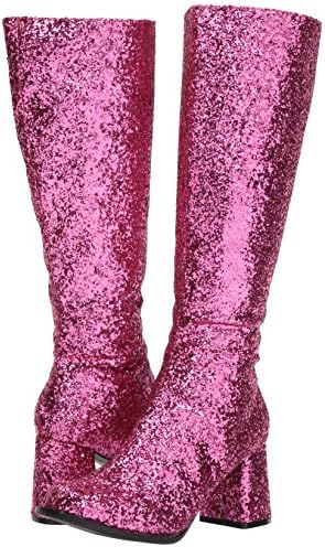 Silver Thin Glitter Gogo Boot 