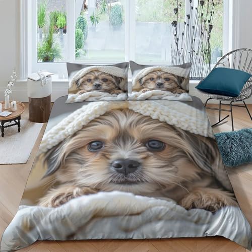 Housse de couette Super King résistante et confortable imprimée panda 3D - 4