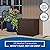 Suncast Small Outdoor Storage Box - 22 Gallon Java Resin Outdoor Deck Box, Flat-Lid Bench Seating, Patio Storage Bin Container for Organizing Tools, Cushions for Porch, Deck, Pool, & Garden