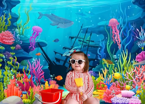 Fondo Fotográfico Tema Bajo el Mar 7x5ft miniatura 6