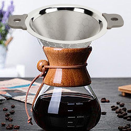 Filtre à café en acier inoxydable durable avec double couche haute précision - 5