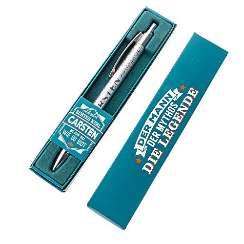 History & Heraldry Top Kuli Kerl & Lady - Carsten - individueller und personalisierter Kugelschreiber mit Name und Spruch