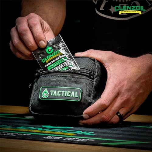 Clenzoil Field & Range Single Wipe Multi-Pack - Individual CLP Cleaning Wipes - For Hunting Firearm Maintenance - Removes Dirt & Oils - No-Mess Gun Cleaner - 20-Wipe Pack