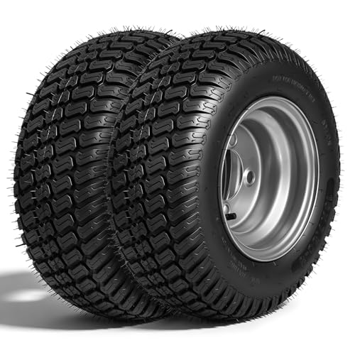 MOTOOS 16x7.50-8 Lawn Mower Tires with Rim 2-Pack
