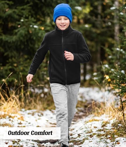 Image of Spring&Gege Youth Solid Full-Zip Polar Fleece Jacket for Children