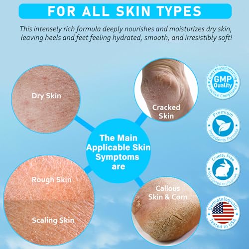 Urea 40% Foot Cream Maximum Strength - with Vitamin E & 2% Salicylic Acid - Deep Moisturizing for Winter Cracked Heels - Softens & Long Moisture for Rough Dead Skin on Hands, Feet, Elbows - Rich — view 4