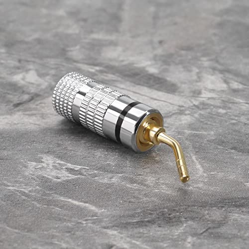 Enchufe de plátano Create idea para cable de altavoz, conectores de aluminio con acabado preciso 6