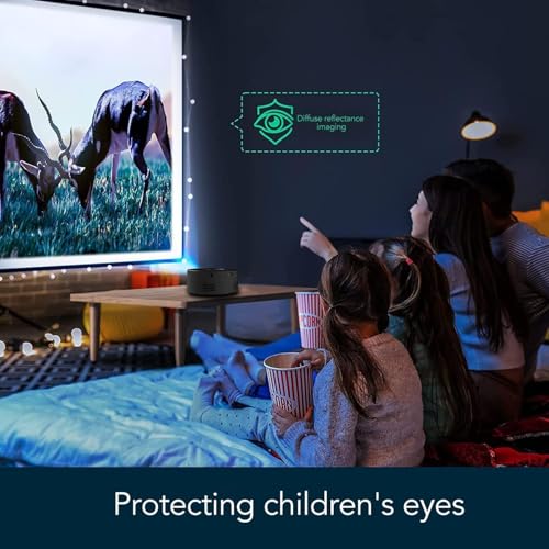 Image of BIGASUO Mini Video Projector, Portable Led Projector with Phone Same Screen for Smartphone Tablets, Home Theater Movie Projector for Kids Child Gift (BGP41)