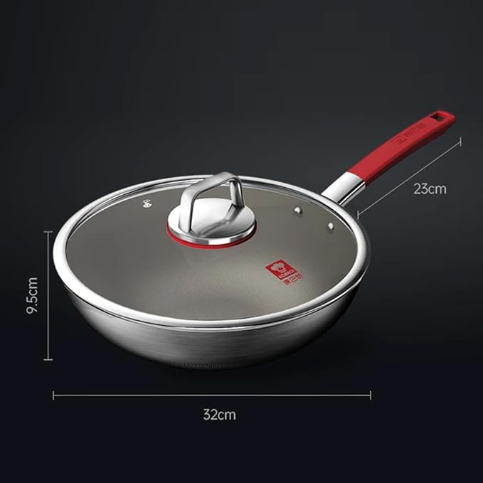 Wok Antiadherente KBH Titanio con Tapa 32 cm miniatura 2