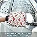KLL 2 Pack Car Wash Mitt Non Scratch Wash Mitts for Cars Washing M Red Mushrooms