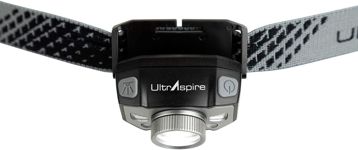 Ultraspire Lumen 300 Sidekick Headlamp (Black/Grey, 300 Lumens)