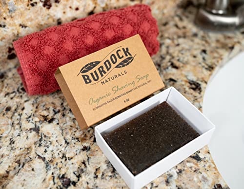 Burdock Naturals Organic Shaving Soap - All Natural Cure For Razor Burn And Bumps #TOP4