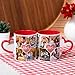 Made in Gift Taza de Cerámica de Color Rojo con Asa en Forma de Corazón Personalizada 33cl Collage Corazón de Color Rojo como Regalo Original para Parejas y Enamorados Imagen de Made in Gift Taza de Cerámica de Color Rojo con Asa en Forma de Corazón Personalizada 33cl Collage Corazón de Color Rojo como Regalo Original para Parejas y Enamorados