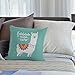 HGOD DESIGNS Llama Throw Pillow Cover Case,Cute Llama FA La La Design Falala Cotton Linen Outdoor Pillow Cases Square Standard Cushion Covers for Sofa Couch Bed 18x18 inch